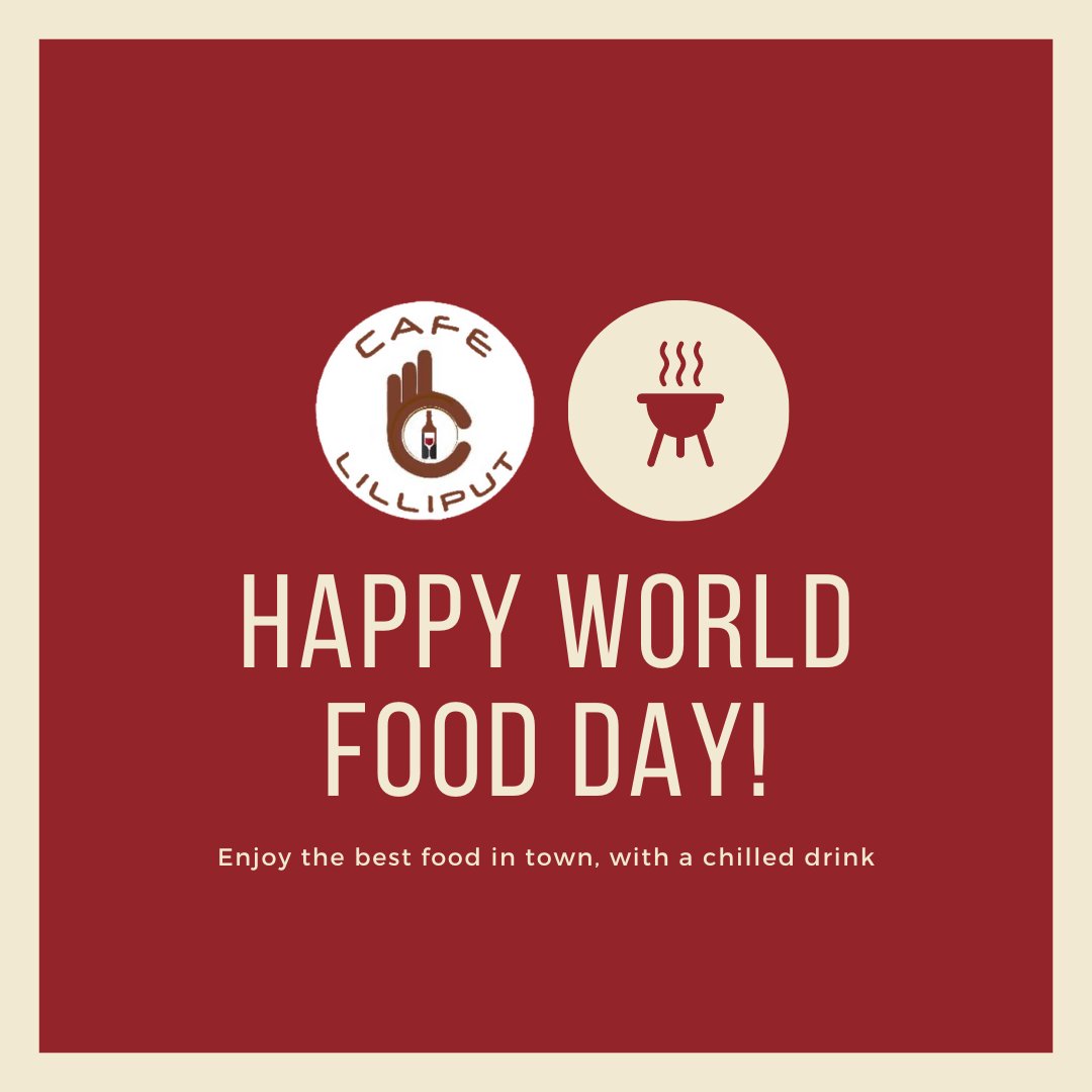 CafeLilliput's tweet photo. Taste the best food with amazing drinks on this WORLD FOOD DAY at Cafe Lilliput.
.
.
.
#happyworldfoodday #foodday #bestfoodday #enjoythefood #foodday2020 #instafood #bestday #foodie #foodday #bestday #foodporn #foodday #happyfoodday #happyfood #luxury #today #foodstagram #weeken https://t.co/yKxCQ6Rewl