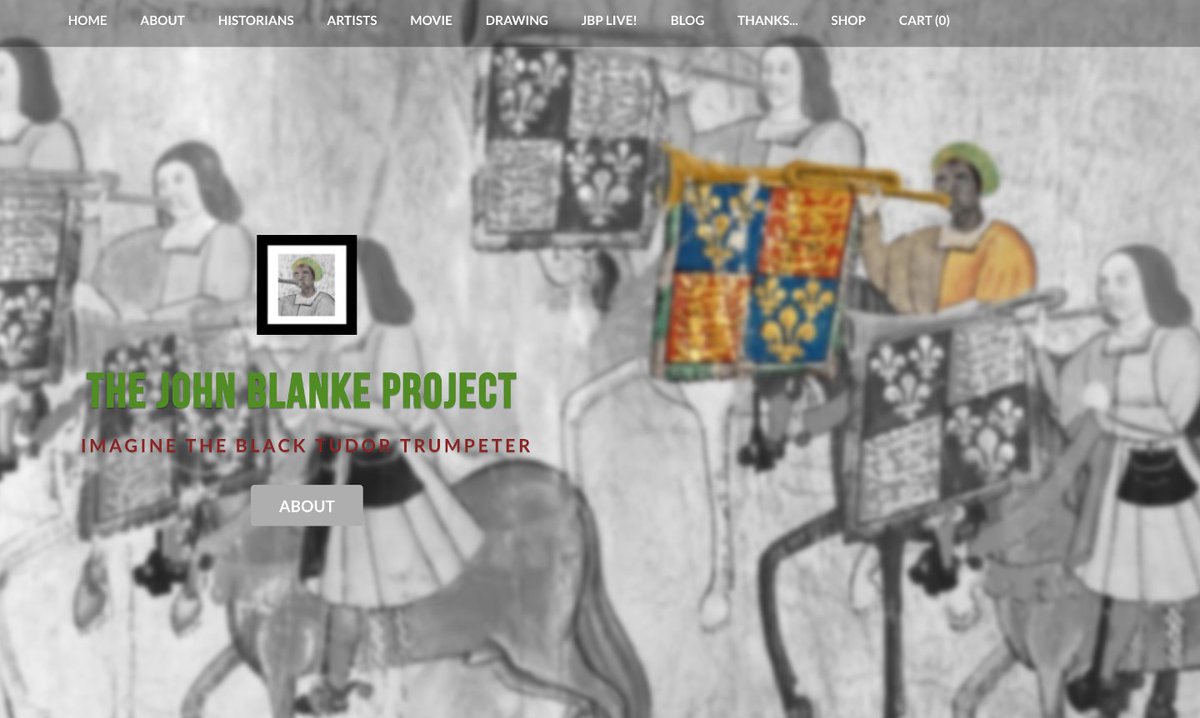 The #JohnBlankeProject is a contemporary art and archive project celebrating John Blanke, the Black trumpeter to the courts of Henry VII and Henry VIII. The project’s strapline is 'Imagine the Black Tudor Trumpeter’… [MO]