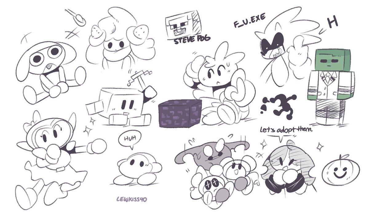 Drew a bunch of suggestions along with some of my own little thingies. 