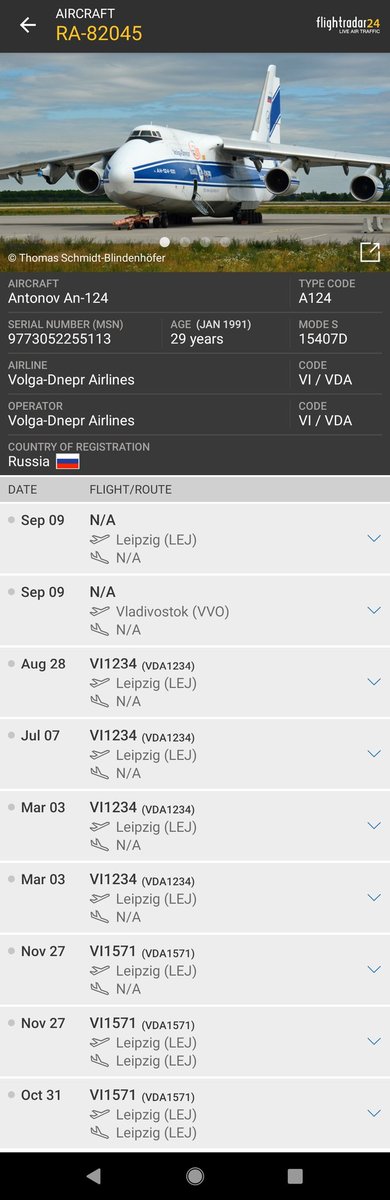 RA-82045 Last flight: 9/9/2020, Leipzig - ???No details available for the flight. http://flightaware.com/live/flight/RA82045