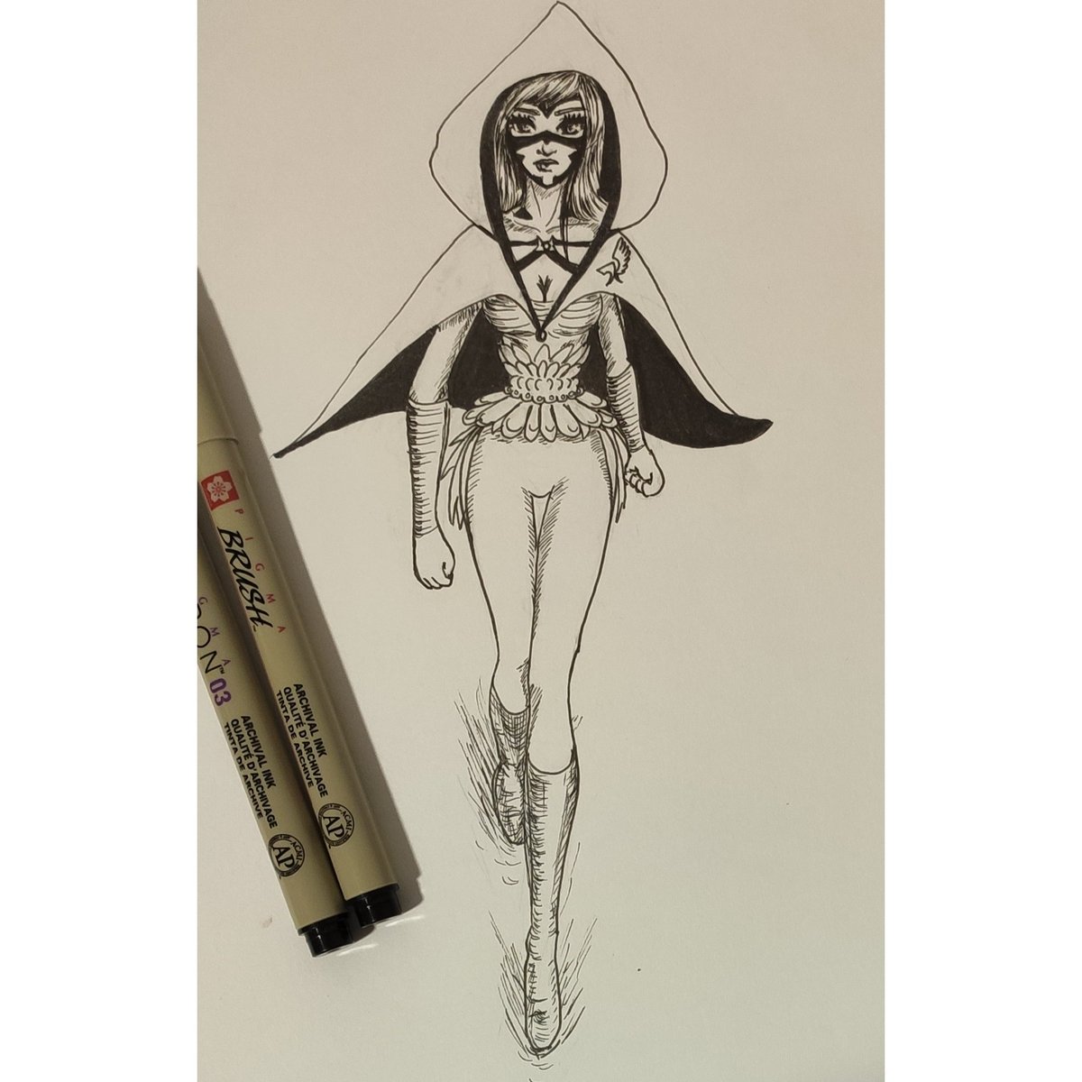 kossinineart's tweet photo. "The determined witch" 💪
Day 16 of october
#ink #inked #witch #drawing #draw #illustrationcharacter #illustration #sketching #Sketch #myartwork #oc #ocs #traditionalart #manga #anime #comics #artistsoninstagram #artist #tattoo #feltpen #characterdesign #determinated https://t.co/IZ7cMKJkhN