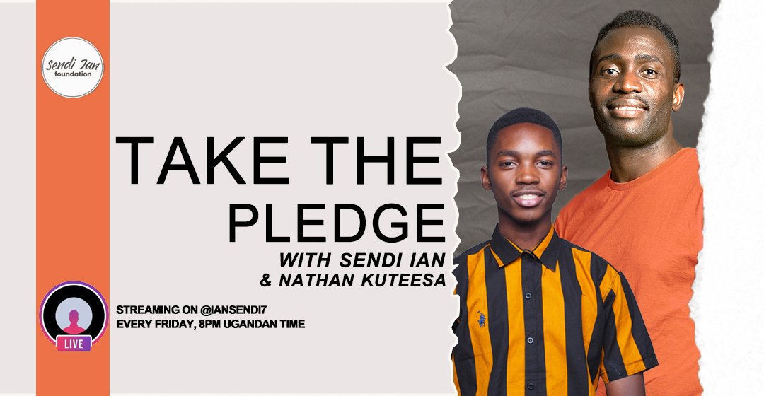 Today am glad to be a co-host of 'Take The Pledge' show with Mr. Sendi Ian. We are going to be handling the last part of the 'A SUBSTITUTE SOCIETY.' Don't miss at 8PM (Uganda Time) only on @sendiian7
#TakeThePledge