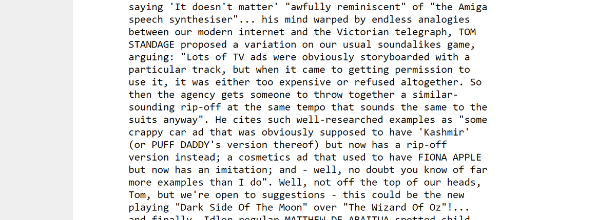 #OnThisDayInNTK:2000 ntk.net/2000/10/13/?arc

@sfonplsql book questions popular SQL assumption of "Humans as numbered entities" 
web.archive.org/web/2000103014…

still online - S-Club 7-Headed BEAST OF REVELATION 
darryn-reeds.tripod.com/S-Club-7-secre…

&amp; @TomStandage introduces us to "temp tracks"