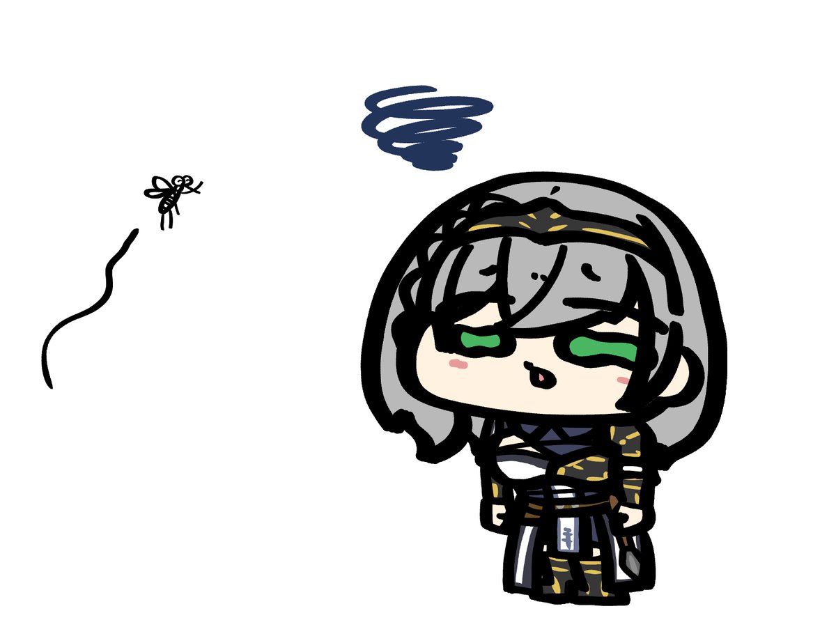 ノエル「蚊が見える白銀ノエルさんのイラストです
#ノエラート 」|ちゃぷりーぬのイラスト