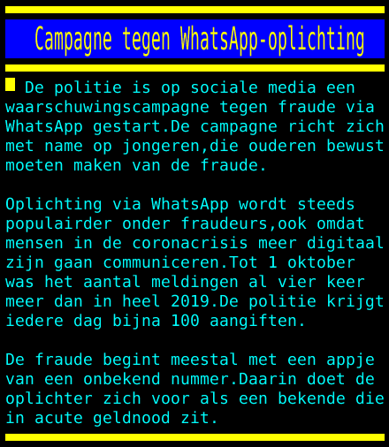 Melding oplichting Campagne
