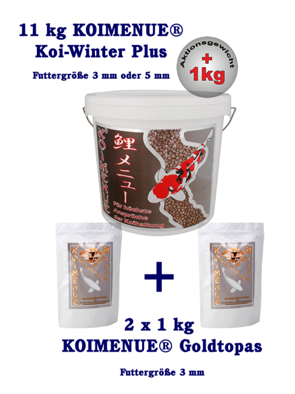 Koimenue's tweet image. UNSERE AKTUELLEN #KOIFUTTER #ANGEBOTE

1. KOIFUTTER | 3/3mm oder 5/3mm Futtergröße | WINTERPAKETE
2. KOIFUTTER | KOI-WINTER PLUS 36/22 EX | 3 oder 5mm Futtergröße | AKTIONSANGEBOTE

Alle Sonderangebote in unserem #Koifutter-Onlineshop: goo.gl/DBU5tZ