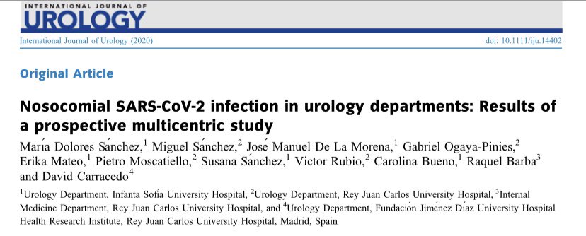 Lola (@lolasaga) on Twitter photo Very proud of our teamwork!! Nosocomial SARS‐CoV‐2 infection in urology departments: Results of a prospective multicentric study onlinelibrary.wiley.com/doi/10.1111/ij… <a href="/DavidCarracedoC/">DAVID CARRACEDO CALV</a> <a href="/Urosofia1/">Urología Hospital Infanta Sofía</a> <a href="/HUReyJuanCarlos/">Hosp.Rey Juan Carlos</a> <a href="/MiguelSEncinas/">Miguel S. Encinas</a> <a href="/jmmorenag/">Jose Manuel de la Morena</a> <a href="/gabrielogaya/">Gabriel Ogaya</a> <a href="/PietroMoscatie1/">Pietro Moscatiello</a> Very proud of our teamwork!! Nosocomial SARS‐CoV‐2 infection in urology departments: Results of a prospective multicentric study onlinelibrary.wiley.com/doi/10.1111/ij… <a href="/DavidCarracedoC/">DAVID CARRACEDO CALV</a> <a href="/Urosofia1/">Urología Hospital Infanta Sofía</a> <a href="/HUReyJuanCarlos/">Hosp.Rey Juan Carlos</a> <a href="/MiguelSEncinas/">Miguel S. Encinas</a> <a href="/jmmorenag/">Jose Manuel de la Morena</a> <a href="/gabrielogaya/">Gabriel Ogaya</a> <a href="/PietroMoscatie1/">Pietro Moscatiello</a>