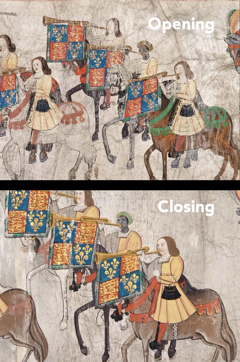 He is also pictured twice on the 60ft Westminster Tournament Roll, held at the College of Arms. This records the joust Henry VIII called in Feb 1511 to celebrate the birth of his son. [MO]