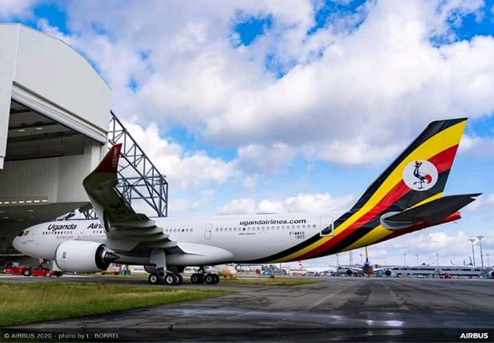 Government of Uganda (@govuganda) on Twitter photo As promised by <a href="/KagutaMuseveni/">Yoweri K Museveni</a>
,Our brand new #a330neo is now ready to fly the Uganda flag colours high in the sky. <a href="/UG_Airlines/">Uganda Airlines</a> <a href="/JudithNabakoob1/">Judith Nabakooba</a> <a href="/OfwonoOpondo/">Ofwono Opondo P'Odel</a> <a href="/RuhakanaR/">Dr. Ruhakana Rugunda</a> <a href="/MoWT_Uganda/">Ministry of Works & Transport</a> <a href="/UgandaCAA/">Uganda CAA</a>
#FlyUgandaAirlines
Credit: <a href="/Airbus/">Airbus</a> As promised by <a href="/KagutaMuseveni/">Yoweri K Museveni</a>
,Our brand new #a330neo is now ready to fly the Uganda flag colours high in the sky. <a href="/UG_Airlines/">Uganda Airlines</a> <a href="/JudithNabakoob1/">Judith Nabakooba</a> <a href="/OfwonoOpondo/">Ofwono Opondo P'Odel</a> <a href="/RuhakanaR/">Dr. Ruhakana Rugunda</a> <a href="/MoWT_Uganda/">Ministry of Works & Transport</a> <a href="/UgandaCAA/">Uganda CAA</a>
#FlyUgandaAirlines
Credit: <a href="/Airbus/">Airbus</a>