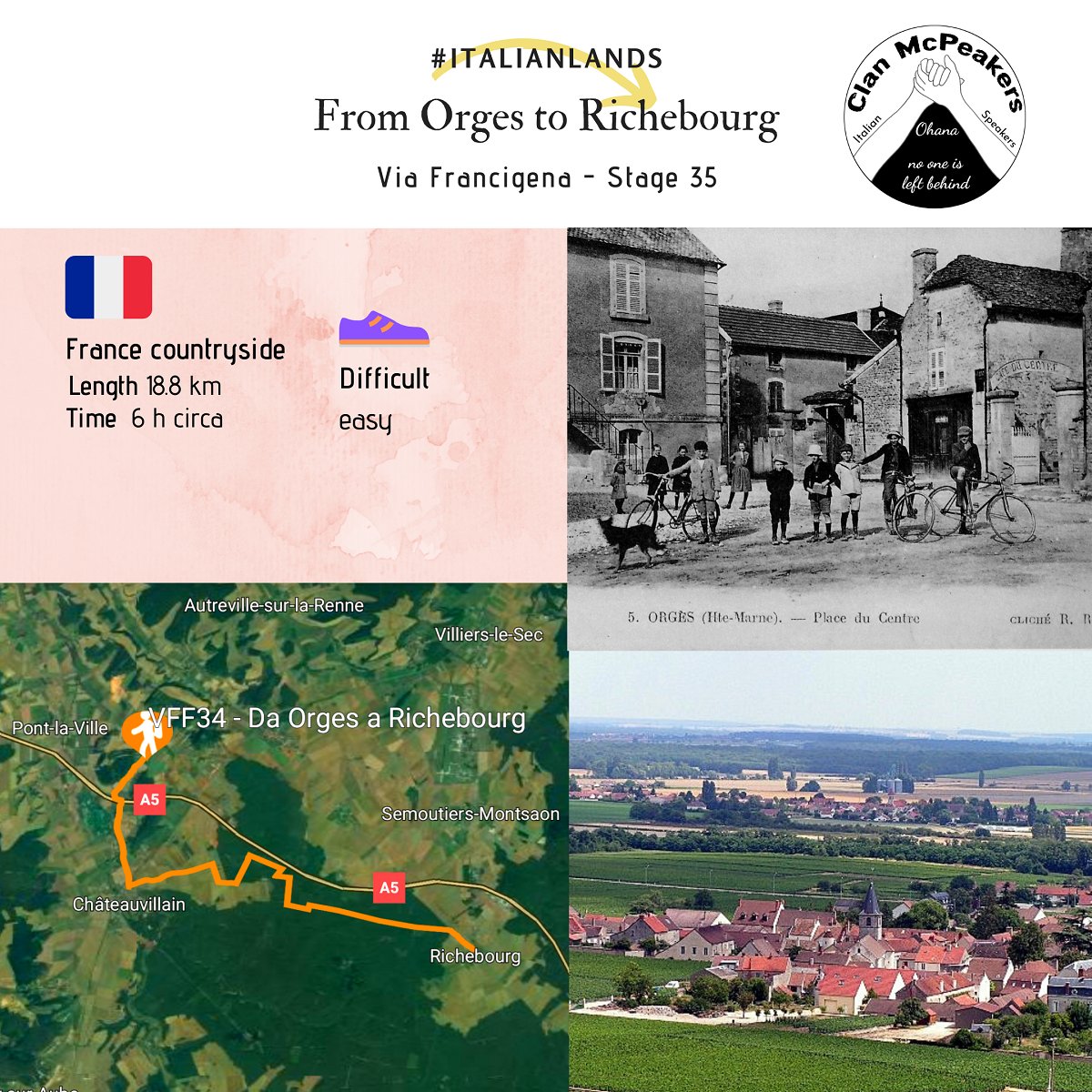 ClanMcPeakers's tweet photo. #ItalianLands #ViaFrancigena #Stage35
From Orges to Richebourg, cross the town of Châteauvillain with the Parco dei Daini, 272 hectares that are the joy of walkers.
#ClanMcPeakers #walking #trekking #MPC2020
@MyPeakChallenge @SamHeughan @RealAlexNorouzi @jordana_brown @CoachValbo https://t.co/PhKGrFNSYe