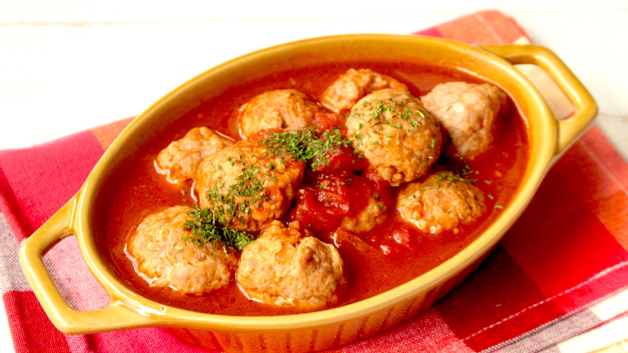 つくりおき食堂まりえ 在 Twitter 上 ひき肉 と トマト は相性バツグン ミートボールのトマト煮込み お肉の美味しさをコクのあるトマトソースが引き立てます レンジで7分だけでじっくり煮込んだような深い味になるのでおすすめ フコク赤ちゃん キッズ