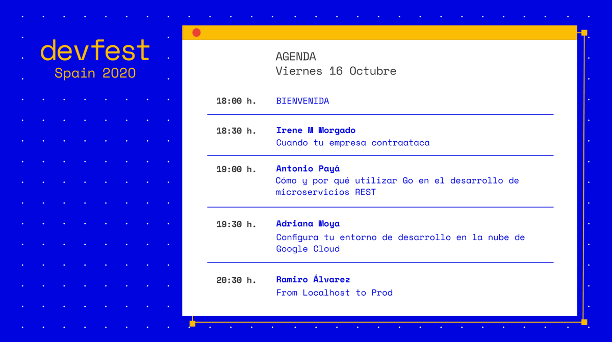 ¡Hoy comienza el #devfestSpain!

Todas estas personas (no yo) han trabajado muy duro para mantener el mismo espíritu y la calidad de otros años en el evento que celebra la fiesta de nuestras comunidades <a href="/WTMSpain/">WTM Spain</a> y <a href="/GDG_ES/">GDG Spain</a>.

🎟 Horarios y tickets:  gdg.community.dev/events/details…

Un RT?