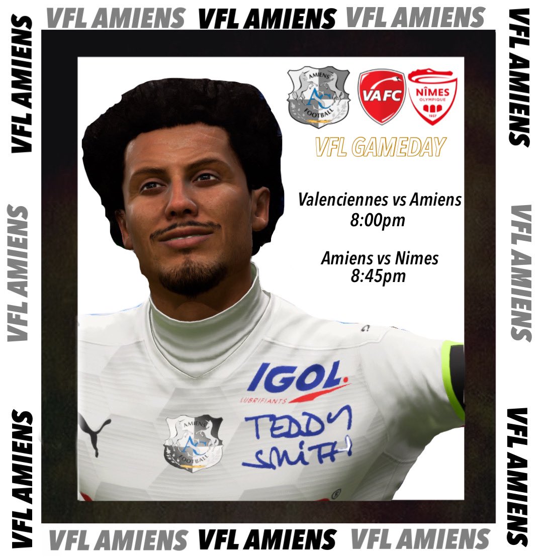 amiens_vfl's tweet photo. It’s GAME DAY

📍8:00pm
🗒Valenciennes vs Amiens

📍8:45pm
🗒Amiens vs Nimes

Let’s get 6/6 
UP THE AMIENS https://t.co/X50gNU0IWK