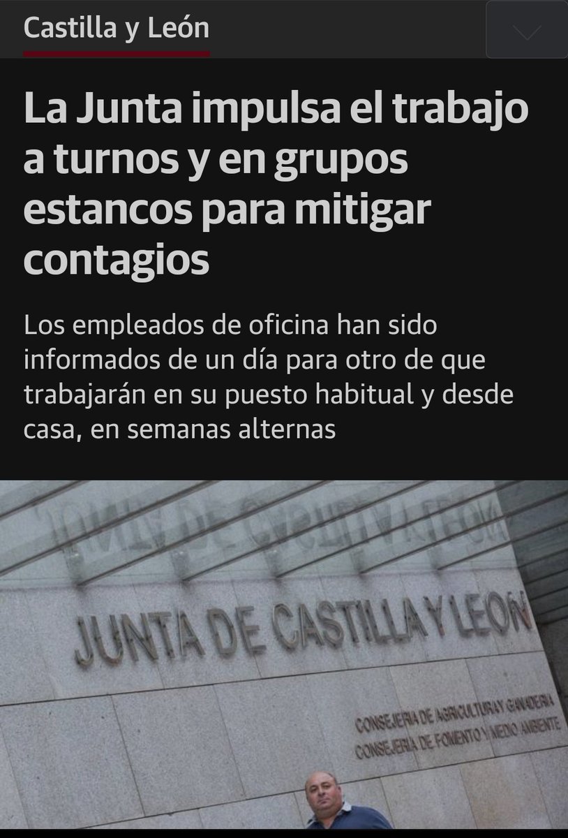 CstJornada's tweet photo. #jornadacovid @alferma1
@Salud_JCYL @educacyl @STeresaLeon @colegioscyl
@ites_esp
@FranciscoIgea
4 viajes de padres al día + contacto de 8-9horas de niños en clases de 25 sin ventilación?

Y la @jcyl separa despachos de 4?
#JornadaContinua👇 https://t.co/NfLnjS8X13 @nortecastilla https://t.co/kZJ9eBT2c8