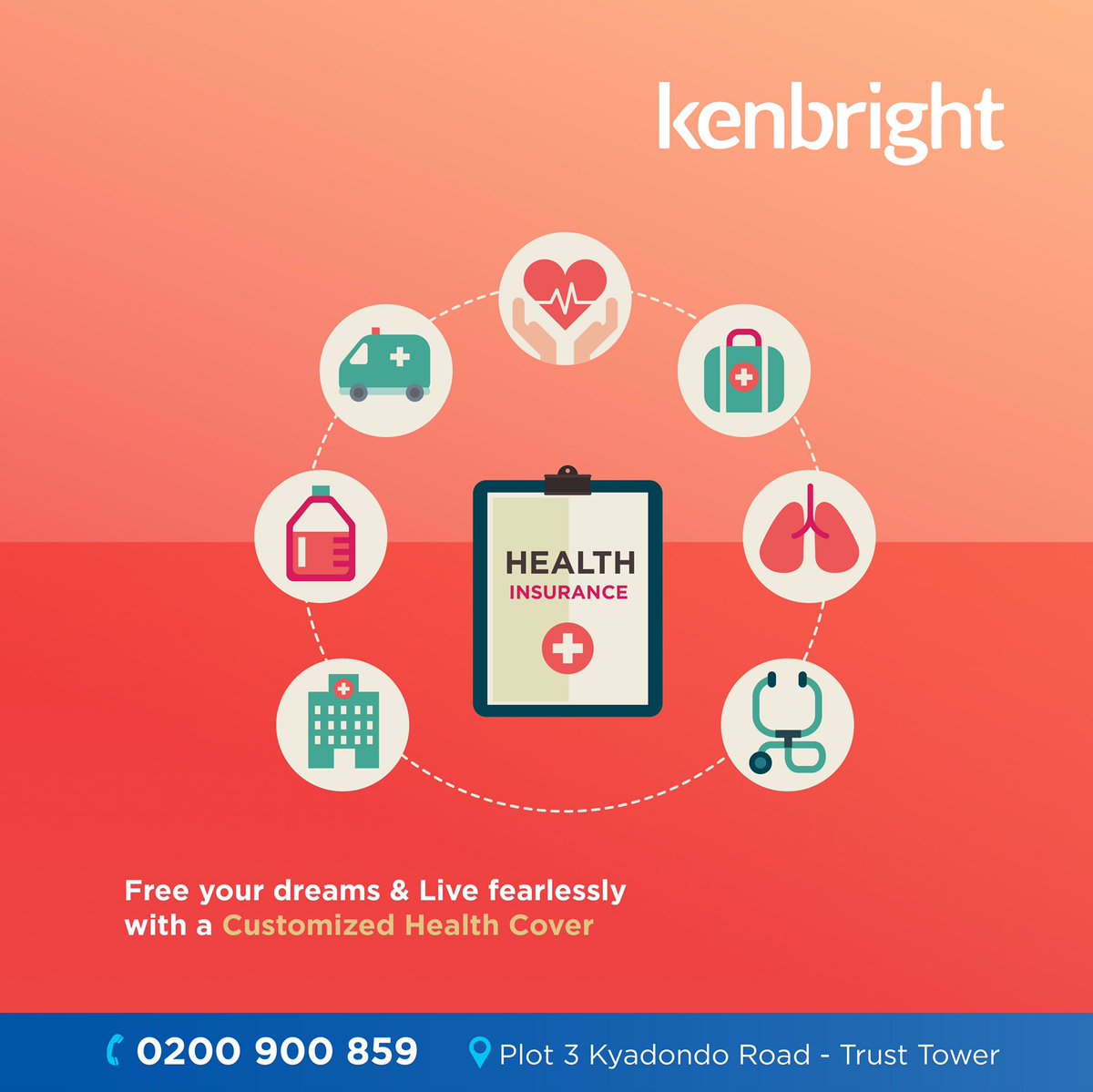 KenbrightUG's tweet image. With our Customized Health Cover, your medical expenses are taken care of!
Don’t let bad health ruin your dreams when we can take care of the expenses!

Call 0200 900 859 today! 

We are located at Plot 3 Nakasero - Kyadondo Road!

#Kenbright #healthinsurancecover #FridayMood