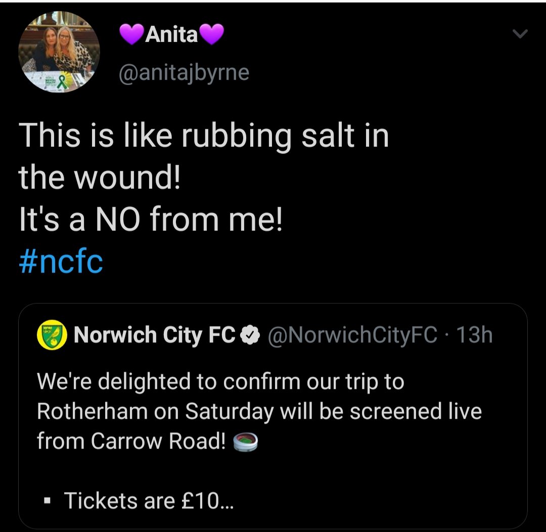 OutNorwich's tweet photo. #ncfc https://t.co/a2eCA4Pe8y