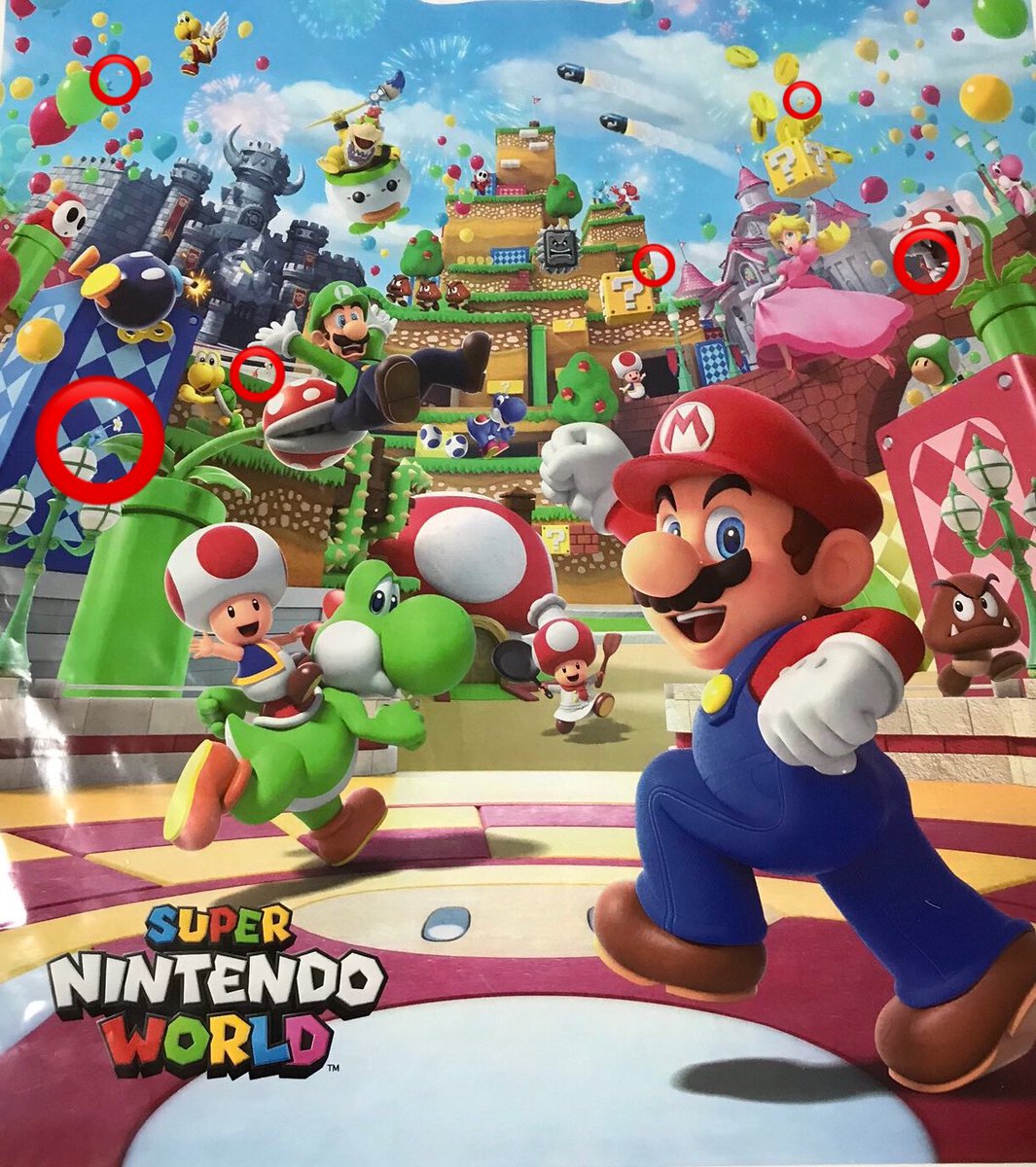 話題になっているusjの袋にはピクミンらしき物が赤青黄、各色2体ずつ