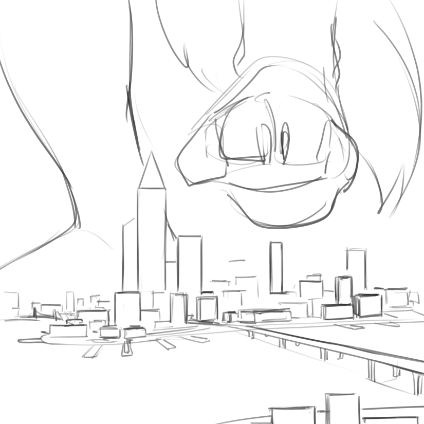 GasMaskFox's tweet image. How to draw macro pics:
1. draw a city
2. draw a body
3. ???
4. Profit!