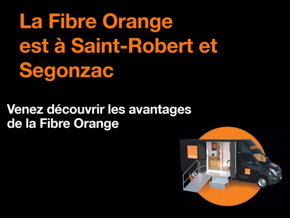 🚚 Bonne nouvelle le camion #FibreOrange aujourd'hui et demain samedi devant la salle polyvalente de Segonzac !
▶️Venez nombreux découvrir le confort de la #FibreOrange sur le réseau public@NouvAquitTHD du <a href="/Departement19/">Département Corrèze</a> déployé par <a href="/DORSAL_Syndicat/">Syndicat mixte DORSAL</a>