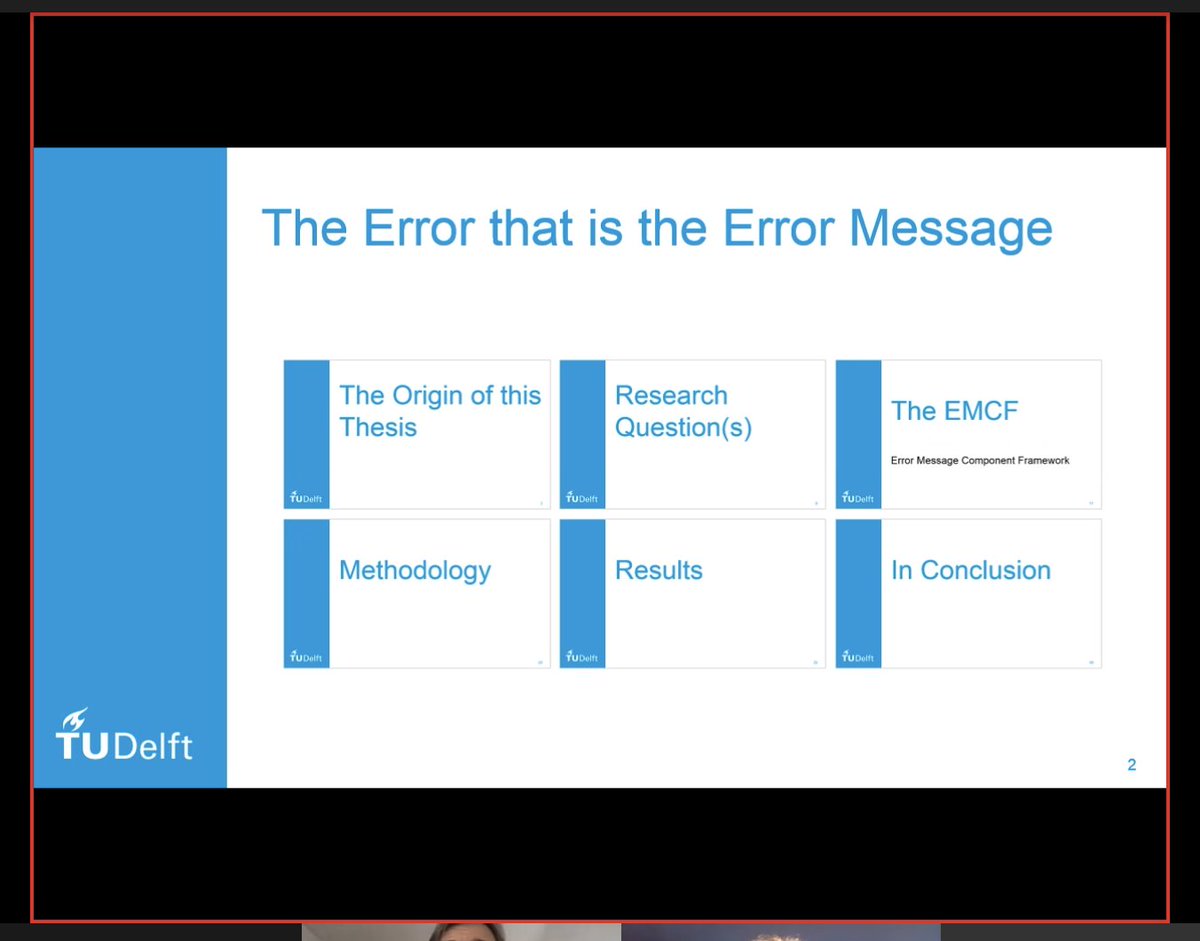 Exciting day today, since our MSc student Bart is defending his thesis "The Error that is the Error Message"! Follow along here for the highlights of his work.