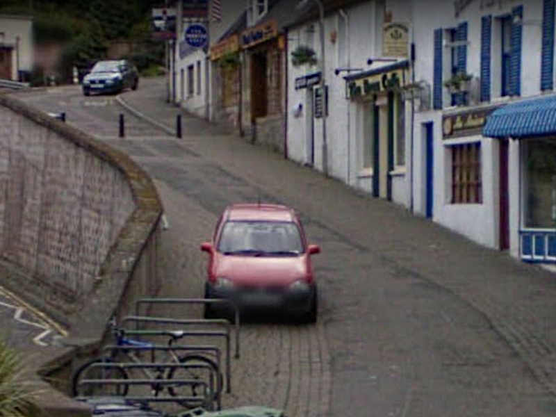 Although steep, Stephen's Brae, Inverness, is a popular active travel route between the south-east of Inverness and the centre. It's on NCN 1. This view (from Google Streetview) shows how it was in June 2008. Three bollards prevented through-traffic by motor vehicles. 1/7