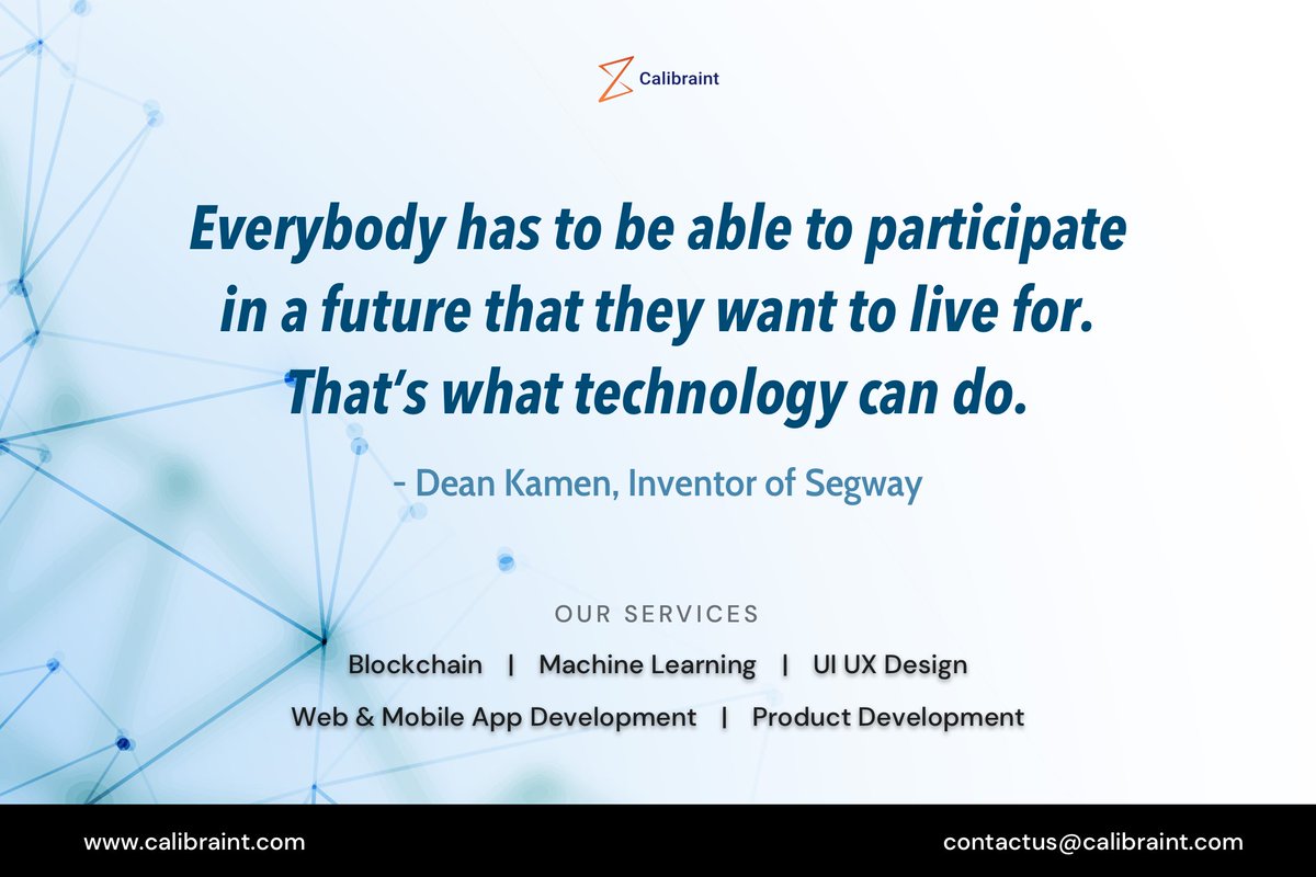 Calibraint_Tech's tweet image. Scale Smart Strategies With Simple Ideas! #Calibraint
calibraint.com/services/mobil…

#Mobile_apps #WebApp #Bitcoin #cryptocurrency #chatbots #MachineLearning #ArtificialIntelligence #AI #crypto #Software #Angular #JavaScript #TypeScript #Flutter #Devcommunity #Tech