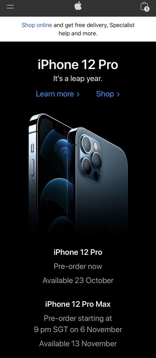 Pre-order iPhone 12 dan iPhone 12 Pro sudah dibuka. Ingat ya, hanya di negara yang mendukung Apple Online Store 📱