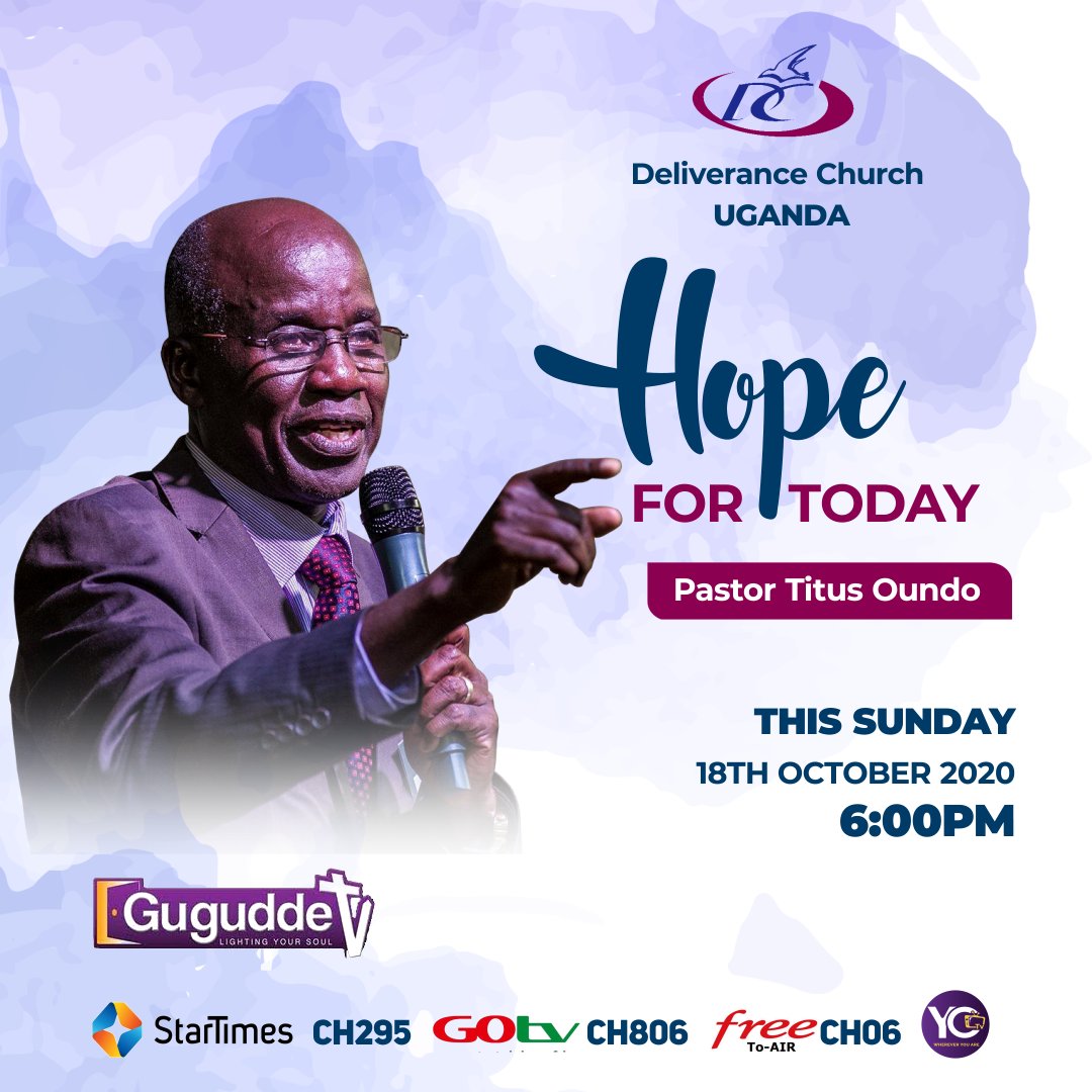 dc_uganda's tweet photo. Don't Miss Sunday #HopeForToday on @guguddetvuganda both #OnAir and #Online. https://t.co/Yf5QHvH0m8