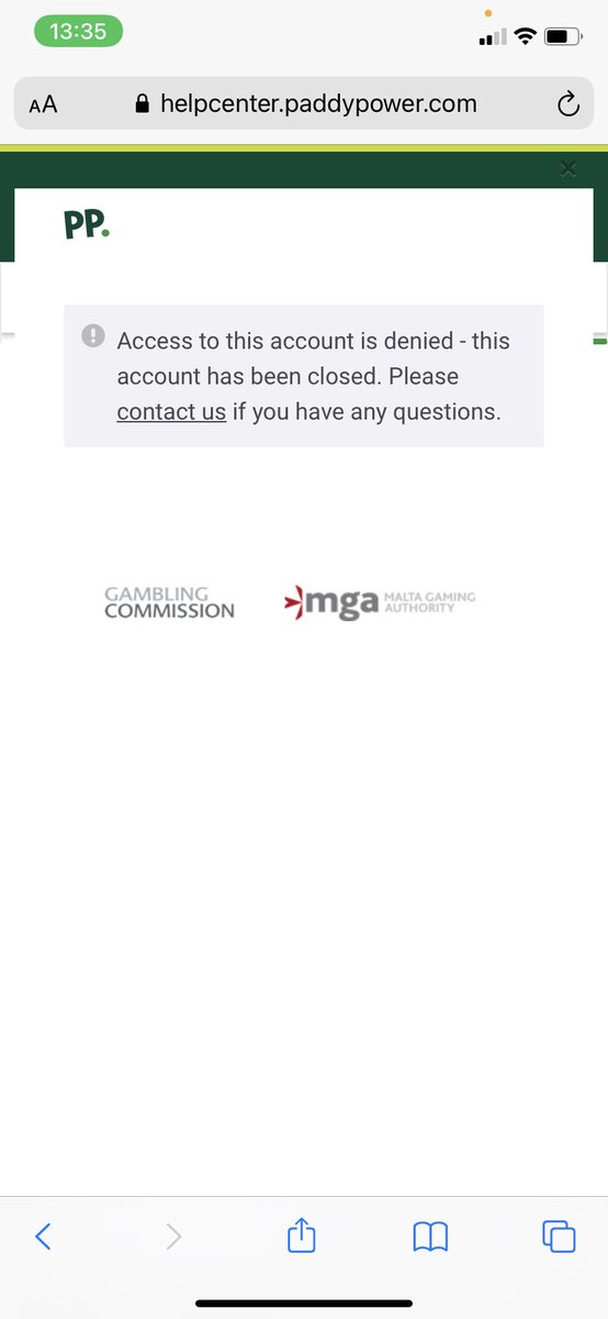 ejj020399's tweet photo. @AskPaddyPower I CANNOT CONTACT YOU AS YOU HAVE CLOSED MY ACCOUNT SO DO SOMETHING TO SORT THIS OUT!!!! https://t.co/QNVL0HKUBn