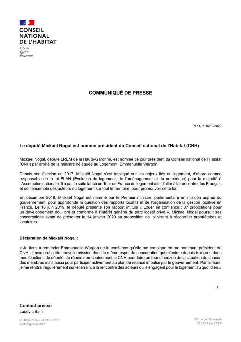 Conseil national de l’Habitat tweet media
