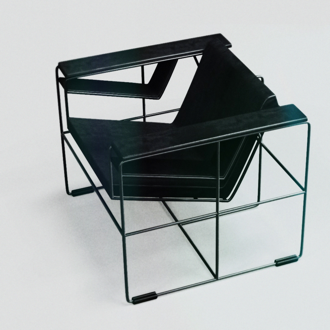 followemmanuel's tweet photo. My latest creation is an armchair inspired by the Bauhaus movement. Made of metal and non-animal leather. Limited series designed by Emmanuel Touraine #design #seats #bauhaus #contemporarydesign #emmanueltouraine #ventury #interiors #interiordesign #furnituredesign #furniture https://t.co/mloACGMPhR