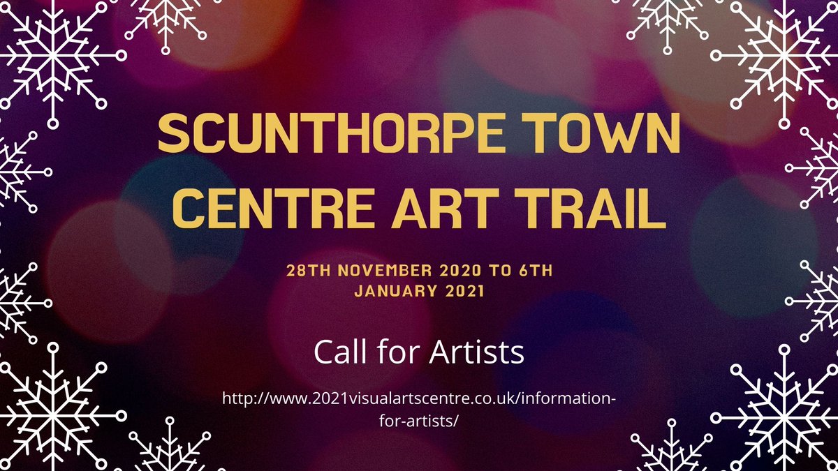 Want to show your artwork in an art trail through Scunthorpe? We're looking for artists to propose work that can be printed or laser cut, for use in a festive art trail. Deadline for proposals is 5pm on 26 October. Details for how to get involved at https://t.co/9tNMwHWEer https://t.co/p5GFPaYAzk