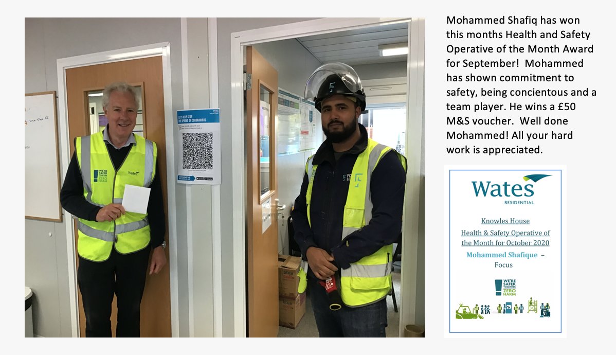 focus_logistics's tweet photo. Congrats to Mo for consistently going beyond what is expected of him - his adaptability and work ethic are always exceptional. Special mention to the team @WatesGroup #KnowlesHouse a project we are proud to be part of - making real difference in the community #loveconstruction https://t.co/4Ja62pDHyq