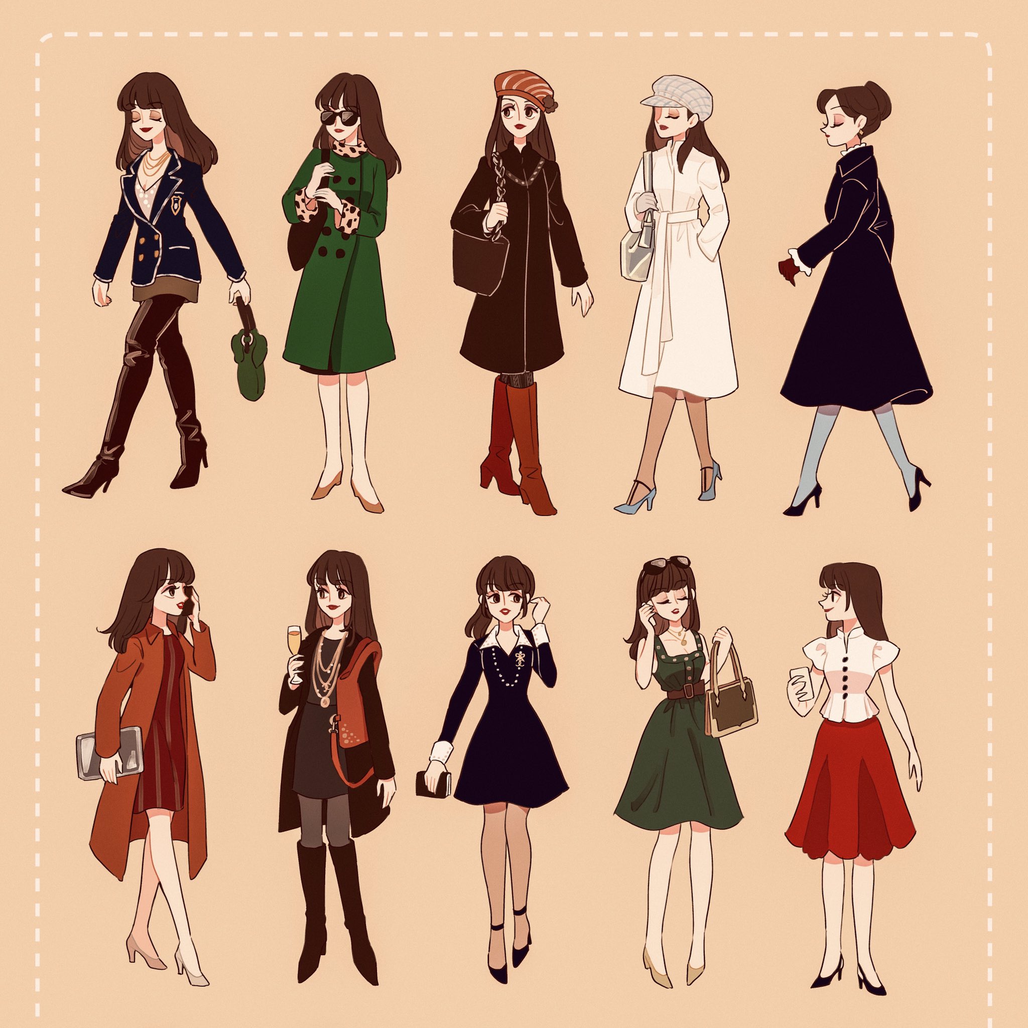 Umi 以前描いたアンディのファッション集 前上げたものに一部加筆修正しました プラダを着た悪魔 T Co Qlsyytq3tx Twitter
