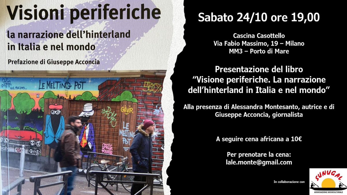 multimageED's tweet image. Presentazione di #VisioniPeriferiche il 24 ottobre con #AlessandraMontesanto e #GiuseppeAcconcia