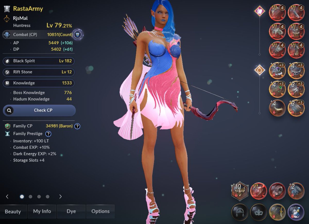 Rjs_Mal's tweet photo. What’s up my beautiful people, Finally full #Hex on my #Bae 
Now gotta work on that #Totem and #RedRelic lets keep grinding 😅❤️💛💚
#Huntress #Waifu #Blackdesertmobile #Balenos https://t.co/4Nh082QBuF