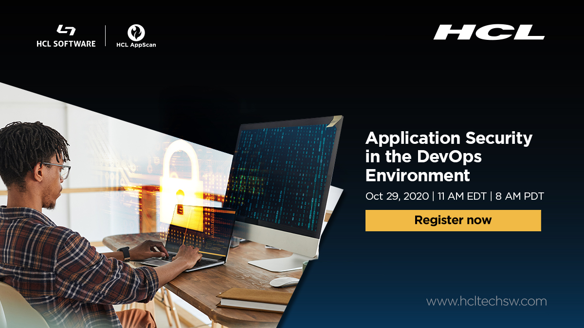 HCLSoftware (@hclsoftware) on Twitter photo In this #webinar, Larry Ponemon from Ponemon Institute and Eitan Worcel (<a href="/EWorcel/">Eitan Worcel</a>) from <a href="/AppScanHCL/">HCL AppScan</a> will analyze results of our comprehensive โApplication Security in the DevOps Environmentโ study.
๐Save the date: Oct 29, 2020
โก๏ธRegister here: hclsw.co/appscan-oct29 In this #webinar, Larry Ponemon from Ponemon Institute and Eitan Worcel (<a href="/EWorcel/">Eitan Worcel</a>) from <a href="/AppScanHCL/">HCL AppScan</a> will analyze results of our comprehensive โApplication Security in the DevOps Environmentโ study.
๐Save the date: Oct 29, 2020
โก๏ธRegister here: hclsw.co/appscan-oct29