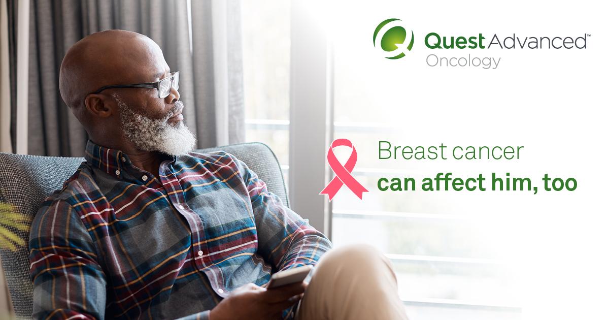 QuestDX's tweet image. Male or female, patients with family history of breast cancer should be screened. Learn more at QuestHereditaryCancer.com #breastcancerawareness #QuestAdvancedOncology #screeningmatters