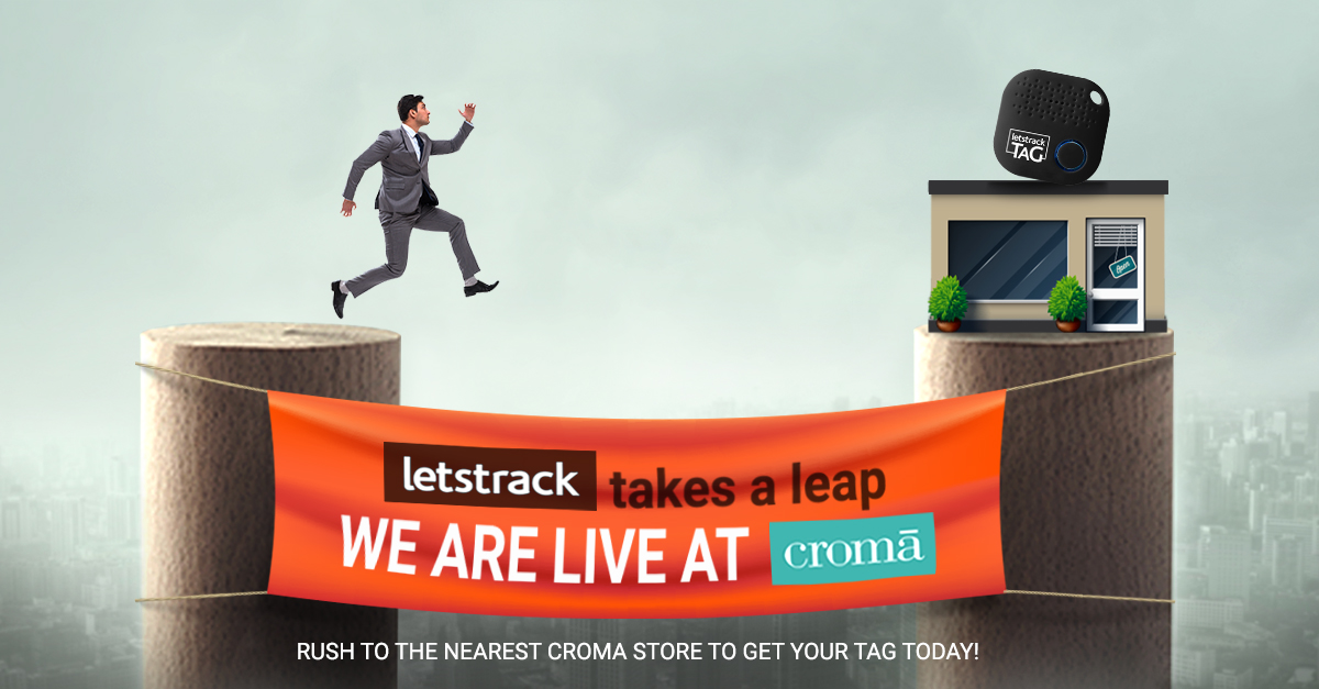 letstrackltd's tweet photo. WE ARE LIVE AT CROMA

Letstrack TAG is NOW AVAILABLE at all #Croma Stores across the country. Please go to the nearest store to get #Letstrack TAG for you and your family!

#CromaStore #LetstrackTAG #AvailableAtCroma #BluetoothTracker #BluetoothTracking #NowAvailable https://t.co/UAjRnLbSLv
