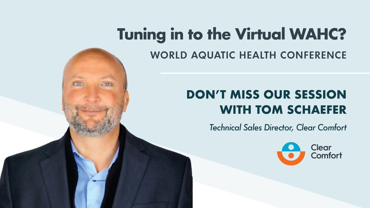 ClearComfortH2O's tweet image. Watching the Virtual World Aquatic Health Conference (WAHC) this week?
Today, our own Technical Sales Director, Tom Schaefer, will take a closer look at the performance of leading AOP &amp;amp; UV sanitation methods. #AOPPools #UVPools #WAHC2020

Learn more:
hubs.ly/H0y43zL0