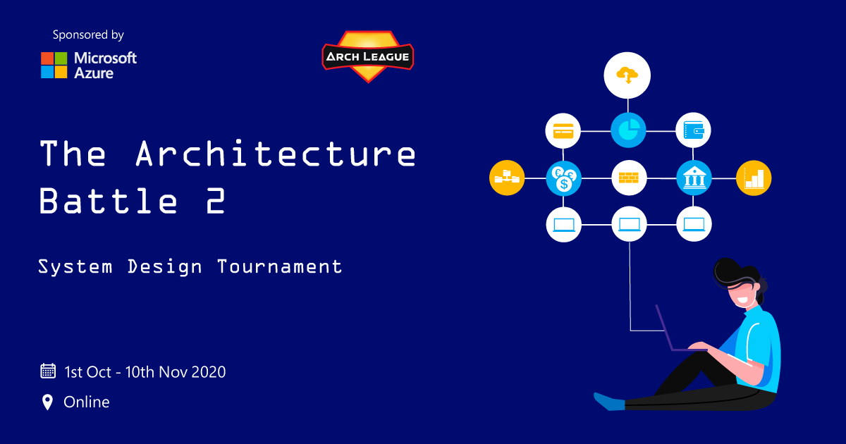skillenza's tweet photo. Time to build innovative #SystemDesigns using #Microsoft #Azure services & be a part of #ArchLeague.
Take part in #TheArchitectureBattle2, upgrade your skills & build creative #FinTech solutions!
Chance to win exciting rewards! Click here: https://t.co/gXOAXbWVA5
@RuchiTushir https://t.co/JvuEJSaScc