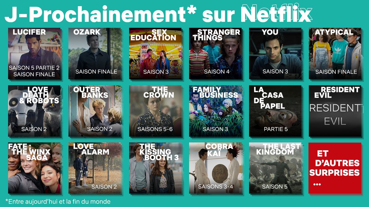 NetflixFR's tweet photo. Prochainement = quand ce sera prêt. https://t.co/Wj9u9kukVu