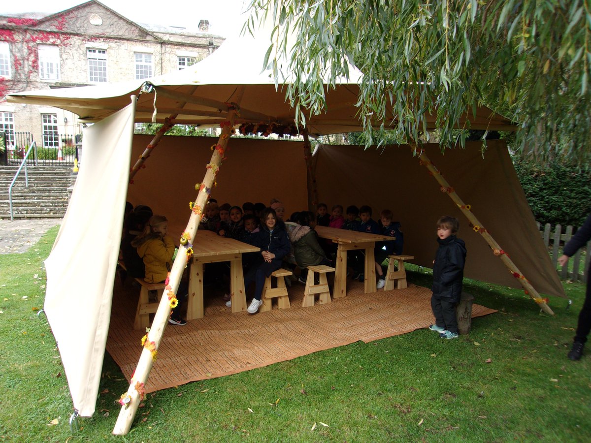 We are extremely lucky to have borrowed a Tipi to use as an outdoor classroom.