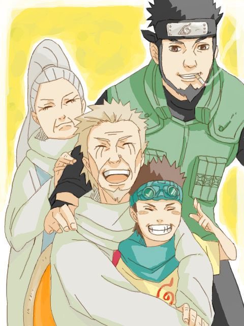 Konohamaru sarutobi :C’est le deuxième candidat au quelle je pense, déjà il est issue d’Ain clan très puissant de konoha, on ne connaît pas ses parents mais son grand père est le 3ème hokage et Asuma est son oncle