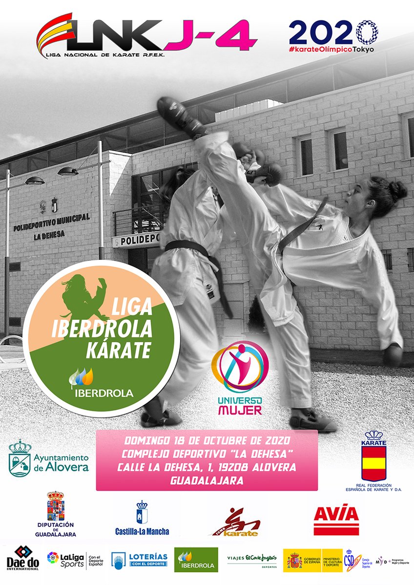 deportesclm's tweet photo. 🥋 Alovera acoge este fin de semana las competiciones masculina y femenina de la Liga Nacional Junior y Sub21 de Kárate.

ℹ Sábado ♂ https://t.co/JWP4H5EkqR
ℹ Domingo ♀ https://t.co/dgpl0OeGw1

#DeportesCLM
@FCMKDA https://t.co/daEA4N4YHq