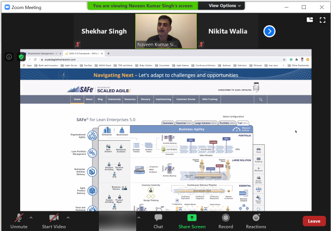 agilemania's tweet photo. A great big THANK YOU to all the folks who participated in yesterday's #SAFeThursday Webinar by @naveenhome. You can register for our next upcoming webinar on 24th Oct 7 PM IST: 👉 https://t.co/F4F6beXIq0 https://t.co/oUT5ZMH3d1