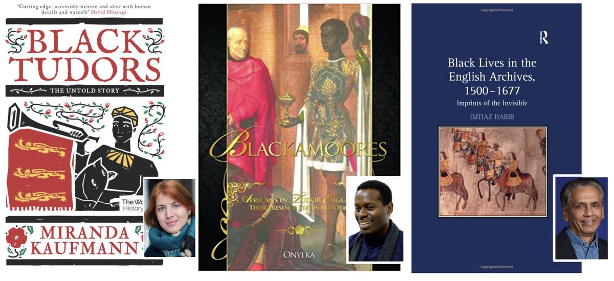 To conclude my #HRPHandover, while John Blanke is the first person of African descent for whom we have both an image and a record, he was not the only Black Tudor. Historians Onyeka Nubia & @MirandaKaufmann & 
Imtiaz Habib have written about over 200 other #BlackTudors. [MO]