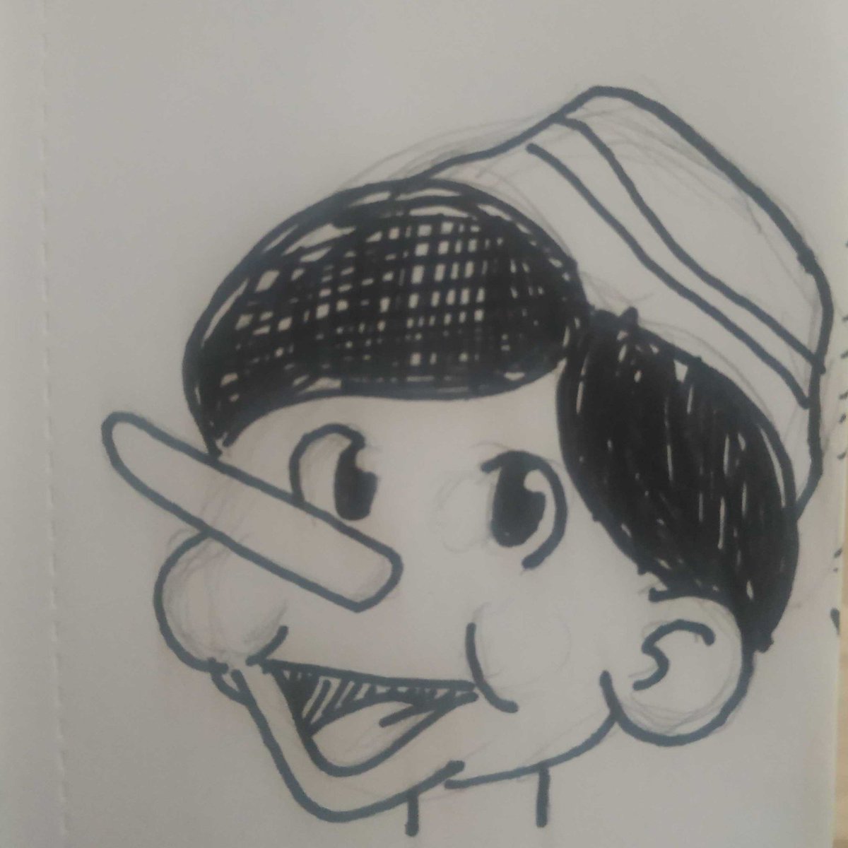 GrosChevaux's tweet photo. #DrawingOfTheDay, #DrawFromMemory
Today is Disney's Pinocchio!
The best one is obviously the first one, don't lie, you know what happens to liars! https://t.co/65XgIU61sQ