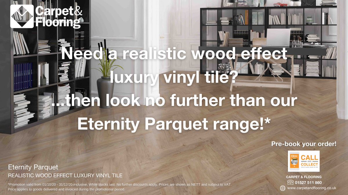 tradechoicecnf's tweet photo. Need designer LVT flooring without the price tag?  Look no further than our Eternity Parquet range!

✔️15 natural decors
✔️0.30mm wear layer
✔️PU coating for extra protection

All at a reduced price for a limited time. Contact a branch for more info: https://t.co/UWw5XjGN6T https://t.co/lYV6IUGY1s