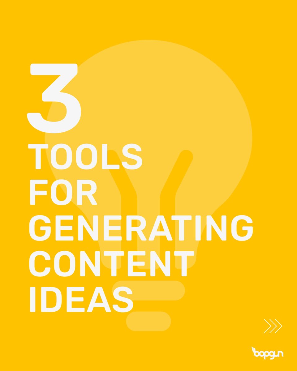bopgun's tweet image. Writer's block is the worst ✏️
These handy tools help you to come up with new content ideas!
Reply with your favourite content tools...
#toptips #contentgenerator #ubersuggest #buzzsumo #contentideas #neilpatel #hubspot